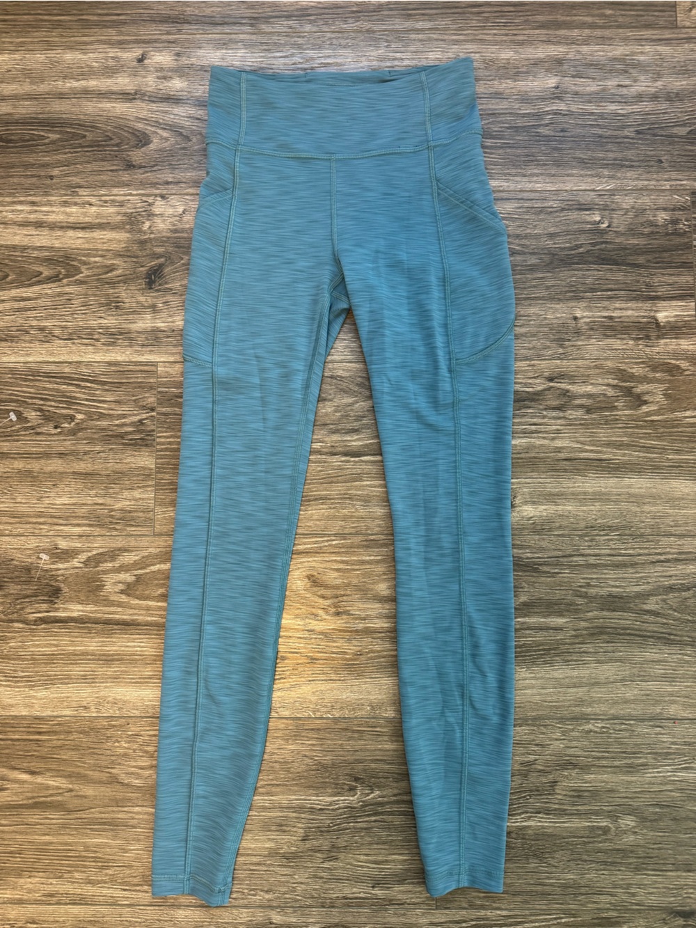 Lululemon Teal Blue High Rise Full Length Pocket Leggings Size 6